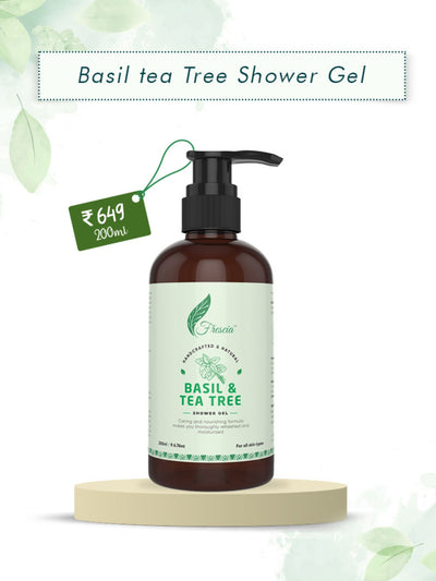 Basil & Tea Tree Shower Gel-200 ml - View 1
