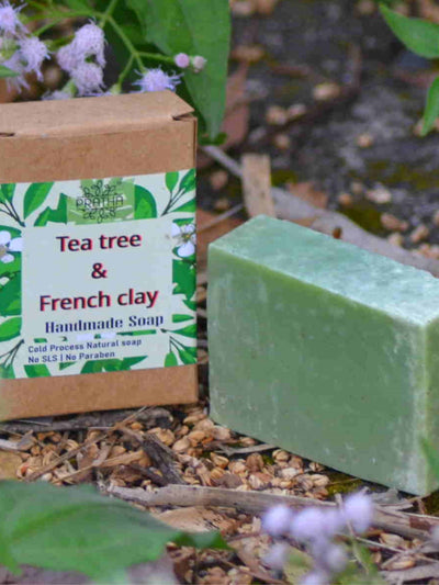 Tea Tree & French Clay | Cold Process Handmade Soap View- 3