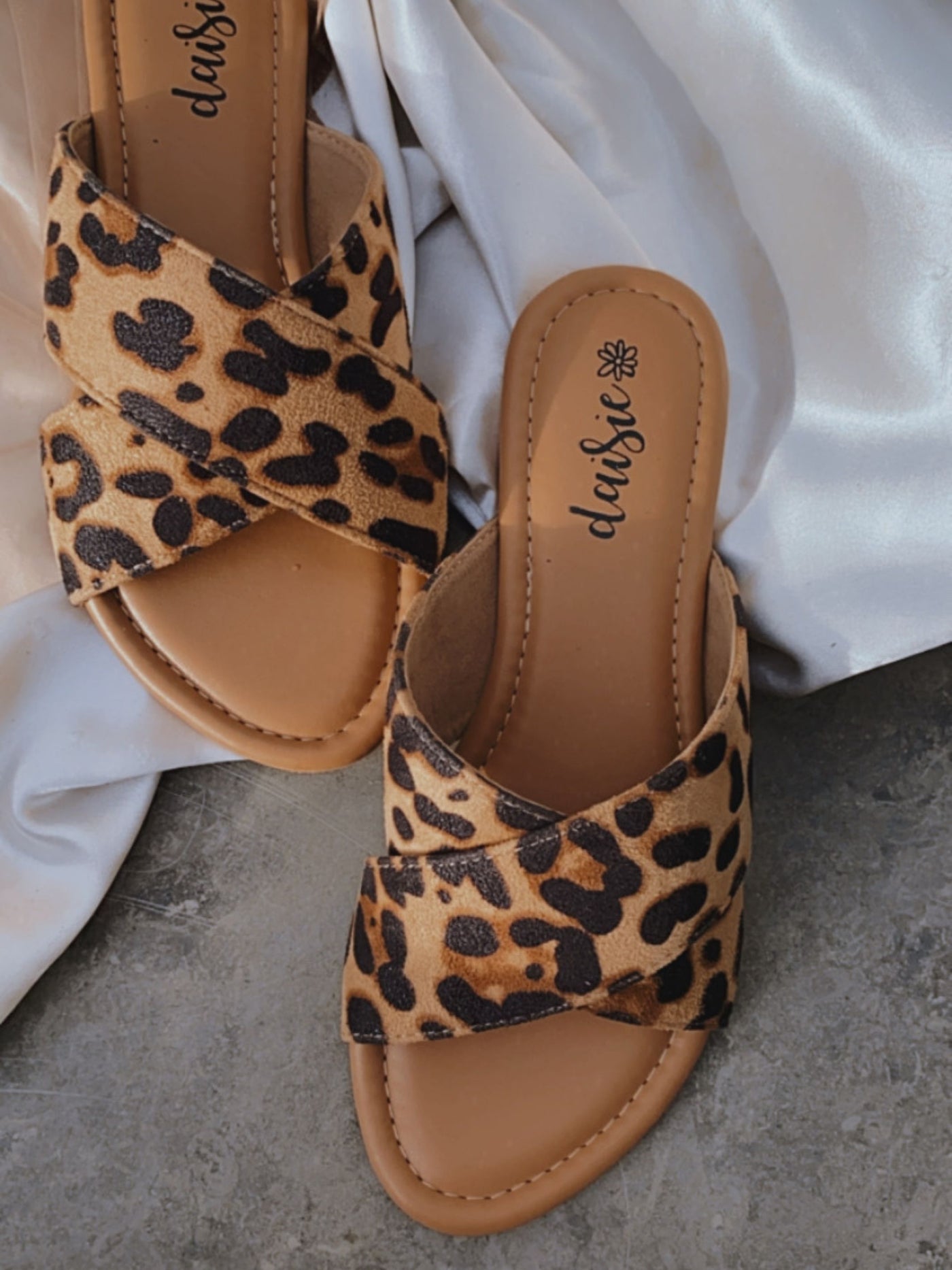 Animal Print Double Strap Casual Flats - View 3