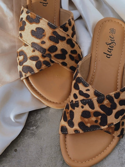 Animal Print Double Strap Casual Flats - View 4
