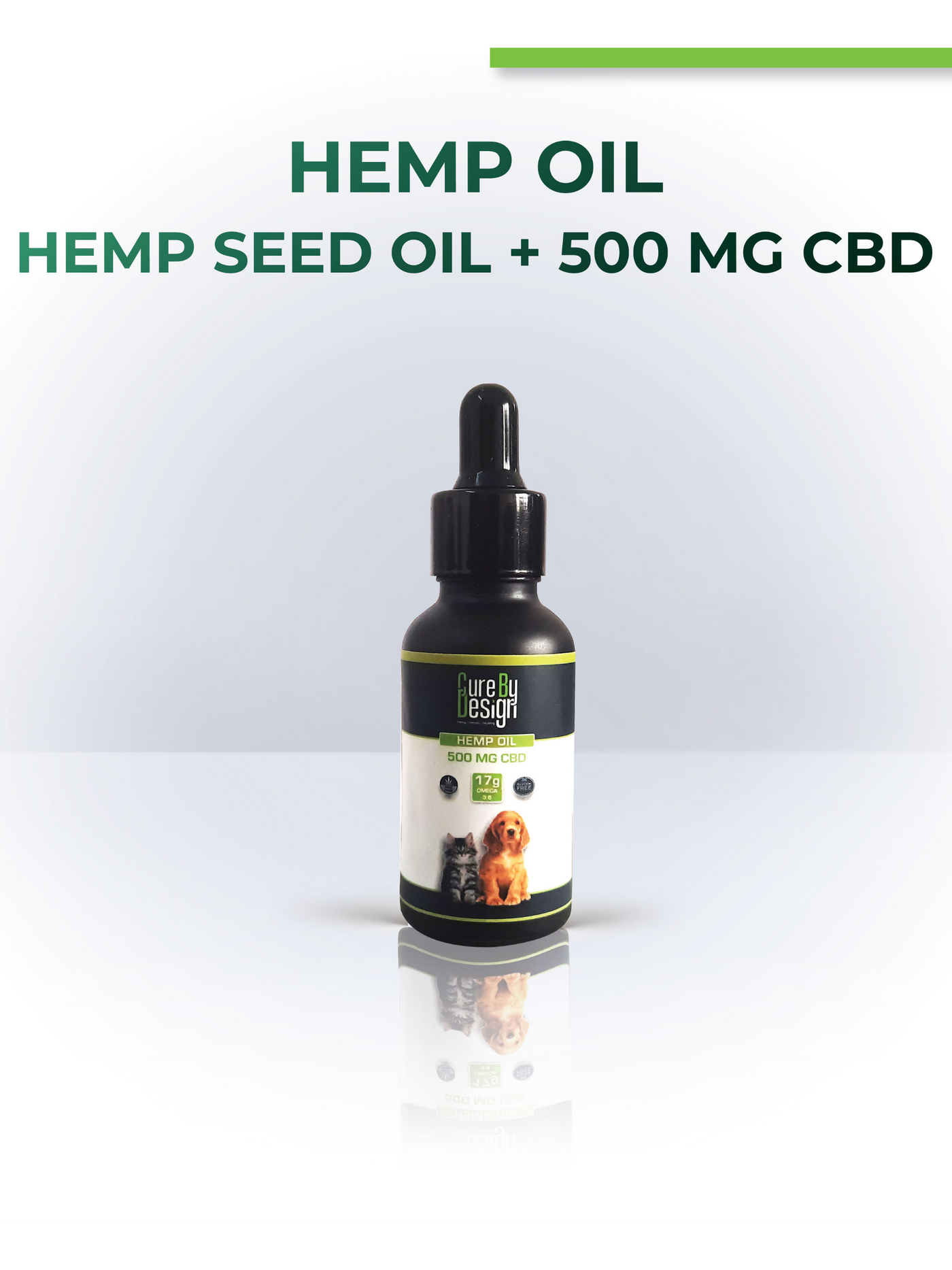 Hemp Oil with 500mg CBD(hemp seed oil) - View 1