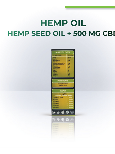 Hemp Oil with 500mg CBD(hemp seed oil) - View 2
