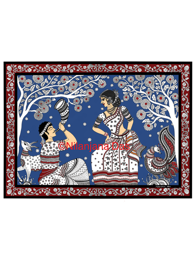Kalamkari Bihu Dancers - Digital File