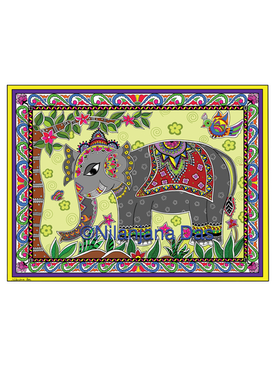 Madhubani Elephant-Digital File