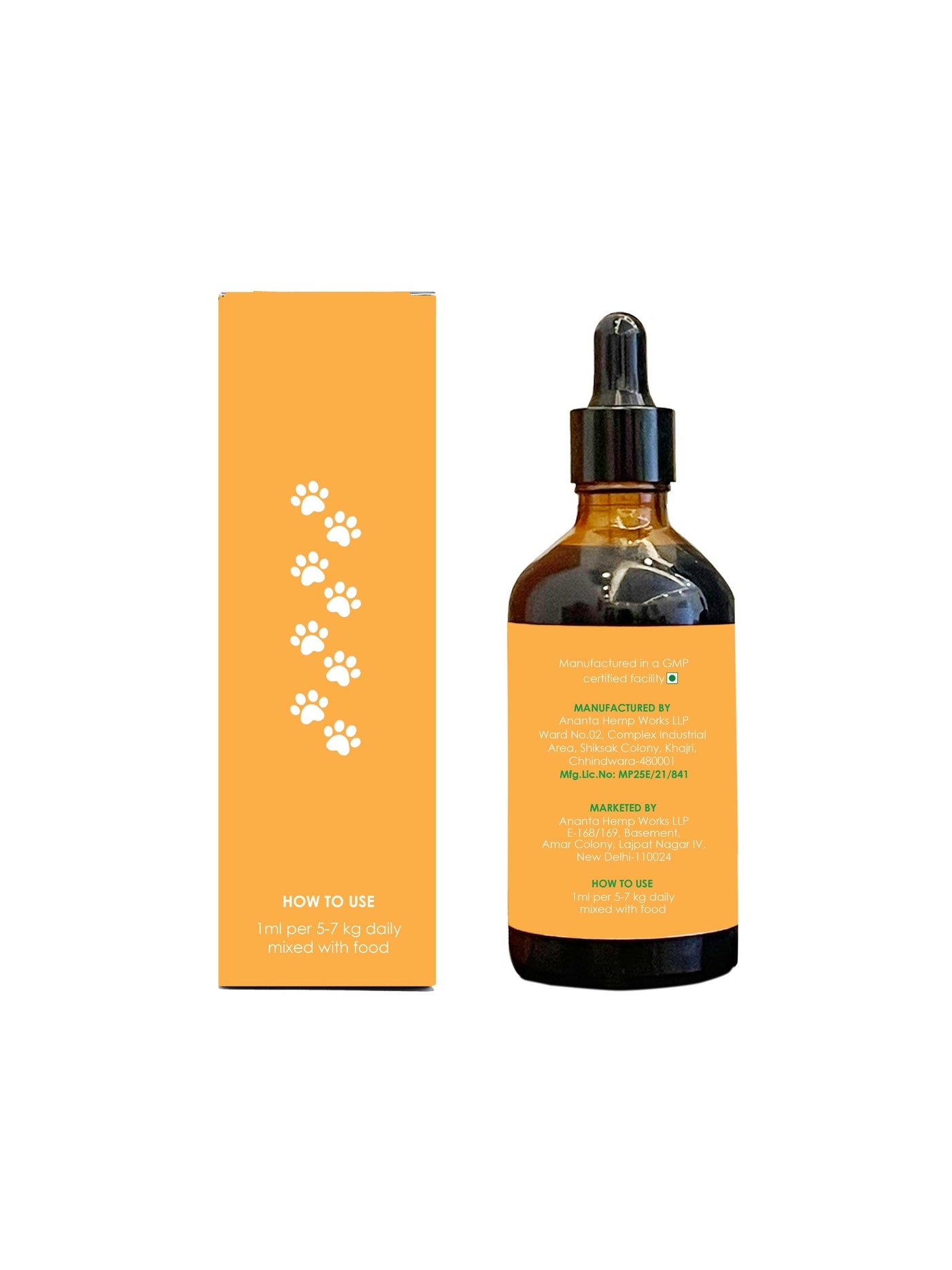 CANNAEASE PETWELL - HEMP SEED OIL FOR CAT 100ML-VIEW 3