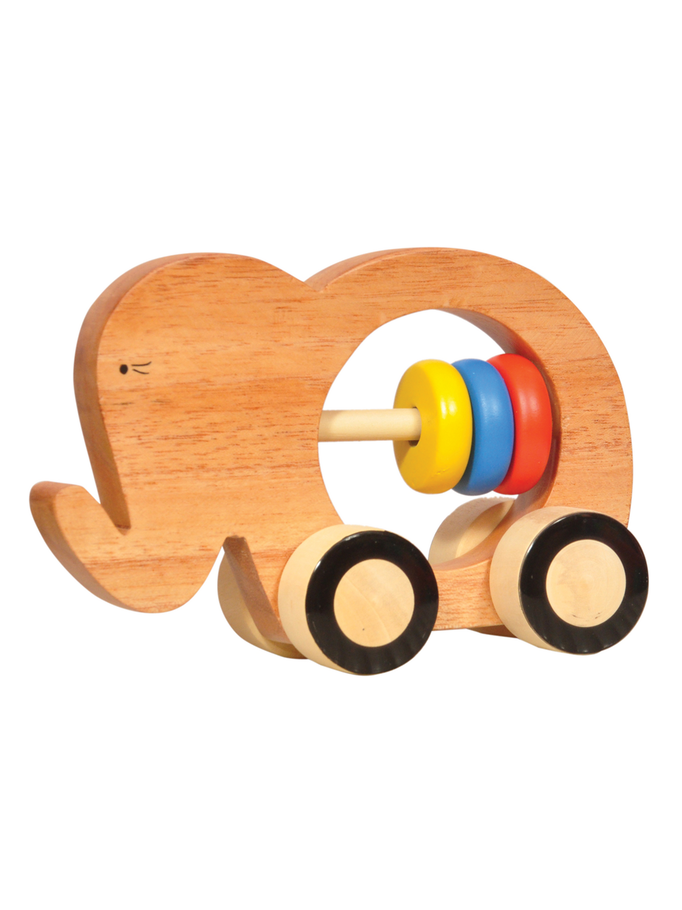 Thasvi Wooden Elephant Push Toy