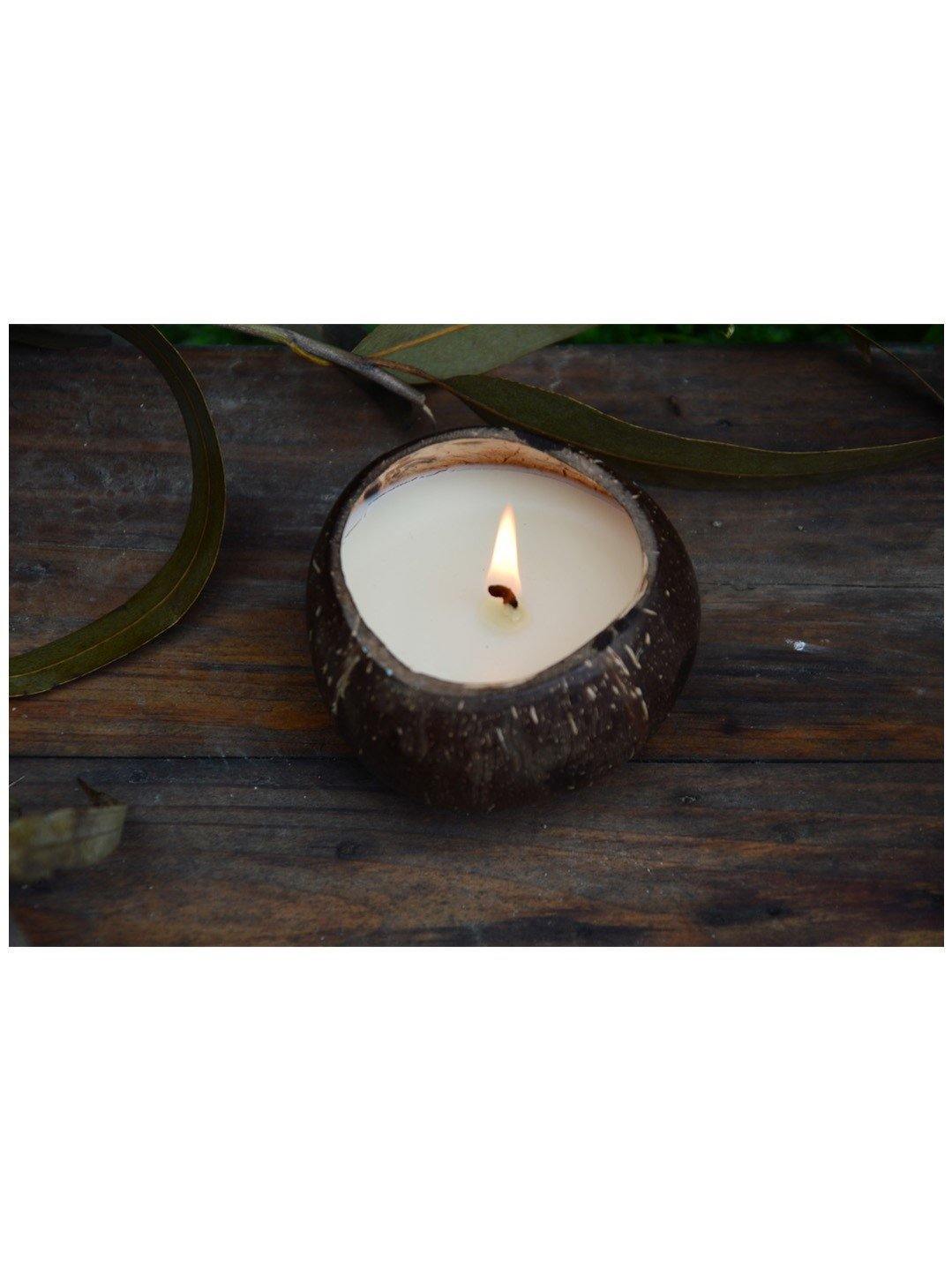 Dried Rosemary Coco-Candle - The Coconut People - View 1